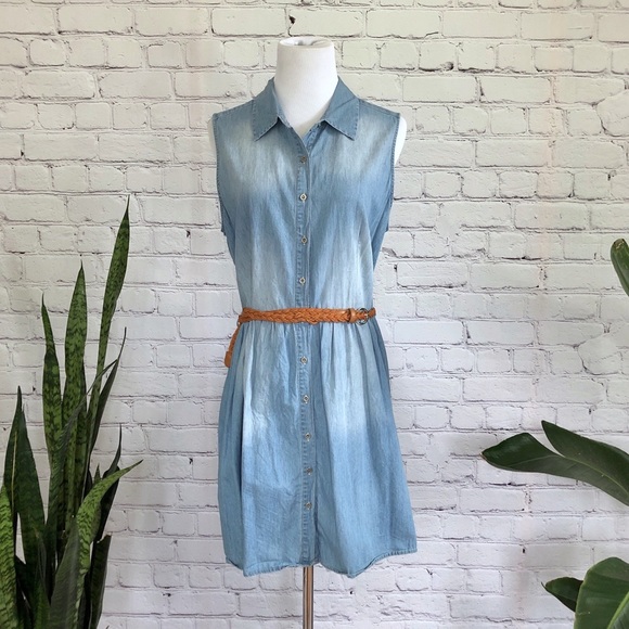 Active USA Dresses & Skirts - Active USA Button Down Jean Dress